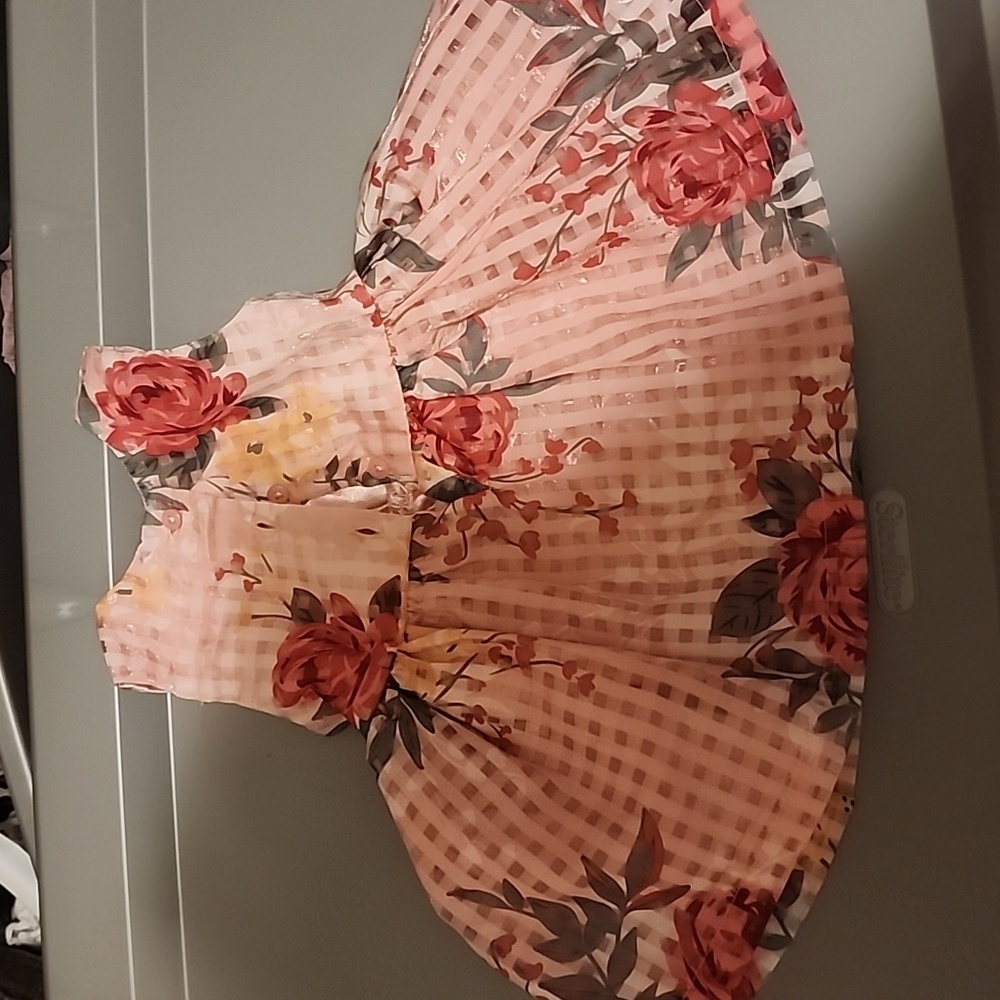 Floral pink dress - Picture 4 of 5